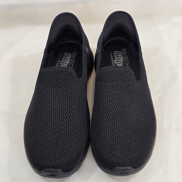 Skechers Go Walk Slip-Ins Shoes Womens Size 8.5 Black Mesh Walking SN 124963 - Picture 8 of 13